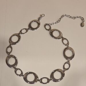 Elegant Silver Chain Link Belt
